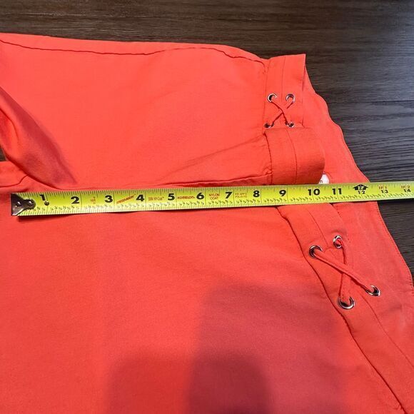 Rafael Bright Coral Straight Leg Casual Summer Capri Pants Womens 12‎ - Picture 8 of 8